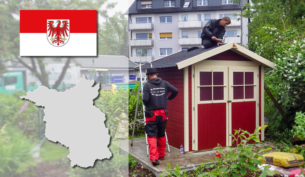 Unser Gartenhaus-Aufbauservice und Carport-Montageservice ist auch in Brandenburg für Sie tätig!